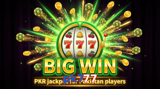 Big win animation on Pk777 slot game